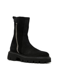 schwarze Chelsea Boots aus Leder von N°21