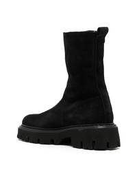 schwarze Chelsea Boots aus Leder von N°21