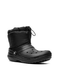 schwarze Chelsea Boots aus Leder von Salehe Bembury x Crocs