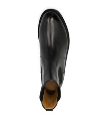 schwarze Chelsea Boots aus Leder von Salvatore Ferragamo