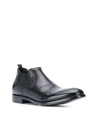 schwarze Chelsea Boots aus Leder von Alberto Fasciani