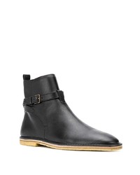 schwarze Chelsea Boots aus Leder von Saint Laurent