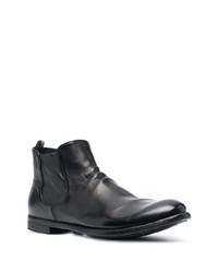 schwarze Chelsea Boots aus Leder von Officine Creative