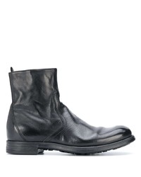 schwarze Chelsea Boots aus Leder von Officine Creative