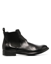 schwarze Chelsea Boots aus Leder von Officine Creative