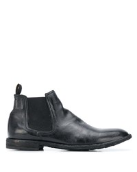 schwarze Chelsea Boots aus Leder von Officine Creative