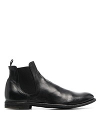 schwarze Chelsea Boots aus Leder von Officine Creative