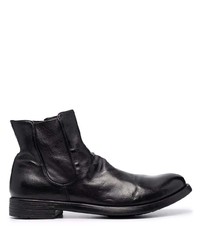 schwarze Chelsea Boots aus Leder von Officine Creative