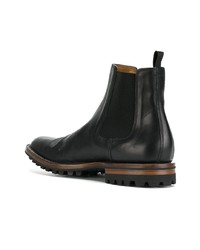 schwarze Chelsea Boots aus Leder von Officine Creative