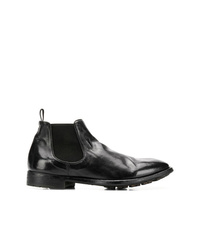 schwarze Chelsea Boots aus Leder von Officine Creative