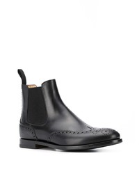 schwarze Chelsea Boots aus Leder von Scarosso