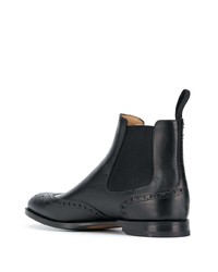 schwarze Chelsea Boots aus Leder von Scarosso