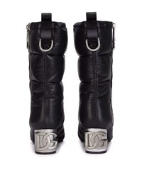 schwarze Chelsea Boots aus Leder von Dolce & Gabbana