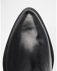 schwarze Chelsea Boots aus Leder von Dune