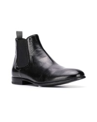 schwarze Chelsea Boots aus Leder von Pantanetti