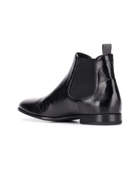 schwarze Chelsea Boots aus Leder von Pantanetti