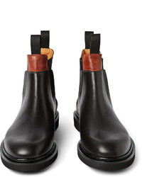 schwarze Chelsea Boots aus Leder von Maison Margiela