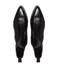 schwarze Chelsea Boots aus Leder von Dolce & Gabbana