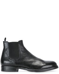 schwarze Chelsea Boots aus Leder von Pantanetti