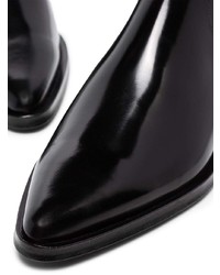 schwarze Chelsea Boots aus Leder von Dolce & Gabbana