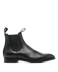 schwarze Chelsea Boots aus Leder von Paul Warmer