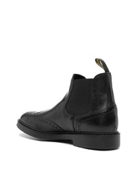 schwarze Chelsea Boots aus Leder von Doucal's