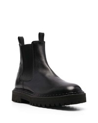 schwarze Chelsea Boots aus Leder von Officine Creative