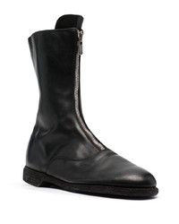 schwarze Chelsea Boots aus Leder von Guidi