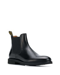 schwarze Chelsea Boots aus Leder von Doucal's