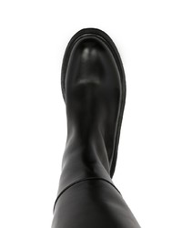 schwarze Chelsea Boots aus Leder von Marsèll