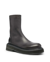 schwarze Chelsea Boots aus Leder von Marsèll