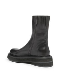 schwarze Chelsea Boots aus Leder von Marsèll