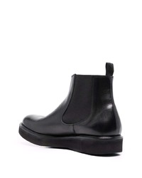 schwarze Chelsea Boots aus Leder von Corneliani