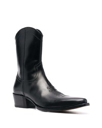 schwarze Chelsea Boots aus Leder von DSQUARED2