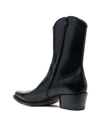 schwarze Chelsea Boots aus Leder von DSQUARED2