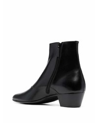 schwarze Chelsea Boots aus Leder von Saint Laurent