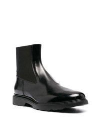 schwarze Chelsea Boots aus Leder von Hogan