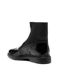 schwarze Chelsea Boots aus Leder von Hogan