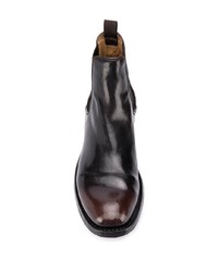 schwarze Chelsea Boots aus Leder von Officine Creative