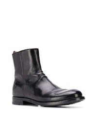 schwarze Chelsea Boots aus Leder von Officine Creative