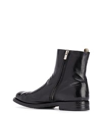 schwarze Chelsea Boots aus Leder von Officine Creative