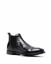 schwarze Chelsea Boots aus Leder von Officine Creative