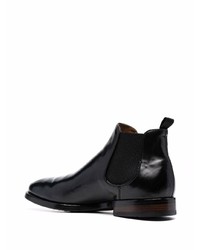 schwarze Chelsea Boots aus Leder von Officine Creative