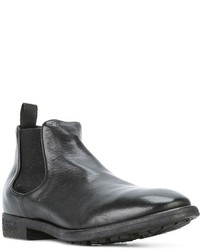 schwarze Chelsea Boots aus Leder von Officine Creative