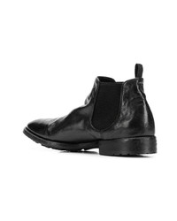 schwarze Chelsea Boots aus Leder von Officine Creative