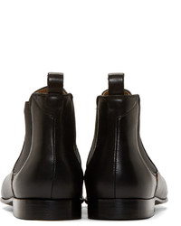 schwarze Chelsea Boots aus Leder von Paul Smith