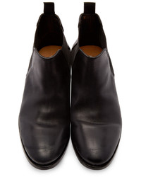 schwarze Chelsea Boots aus Leder von Paul Smith