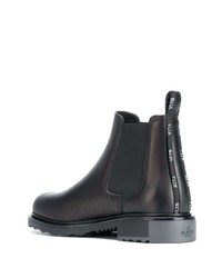 schwarze Chelsea Boots aus Leder von Valentino Garavani