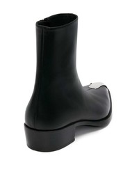 schwarze Chelsea Boots aus Leder von Alexander McQueen