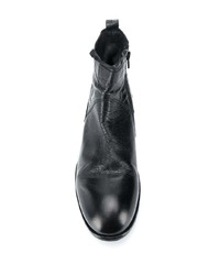 schwarze Chelsea Boots aus Leder von Moma